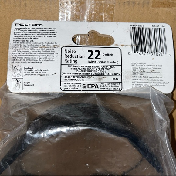 Peltor Safety Junior Ear Muffs Youth Hearing Protection Kids small Adults New - Picture 3 of 5